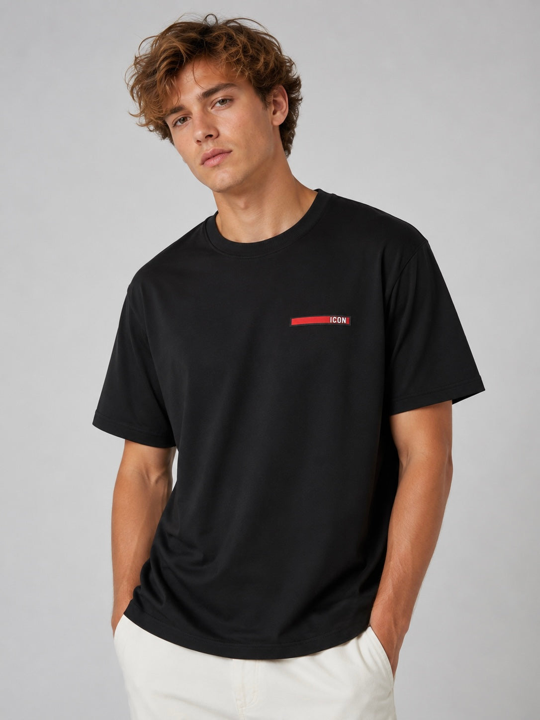 Herren T-Shirt - IC MILANO (BLACK)