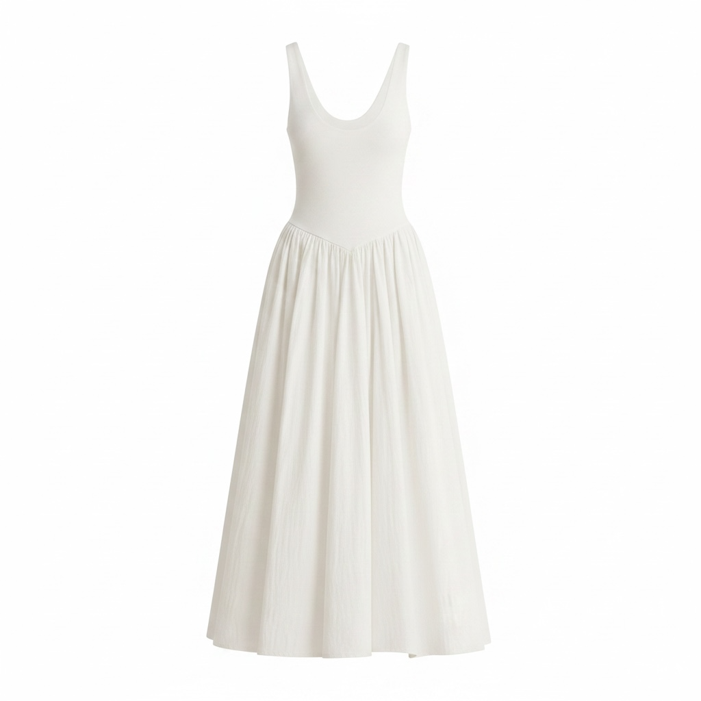 Damen Sommerkleid - BELLA DANCE SUMMER DRESS ( white )
