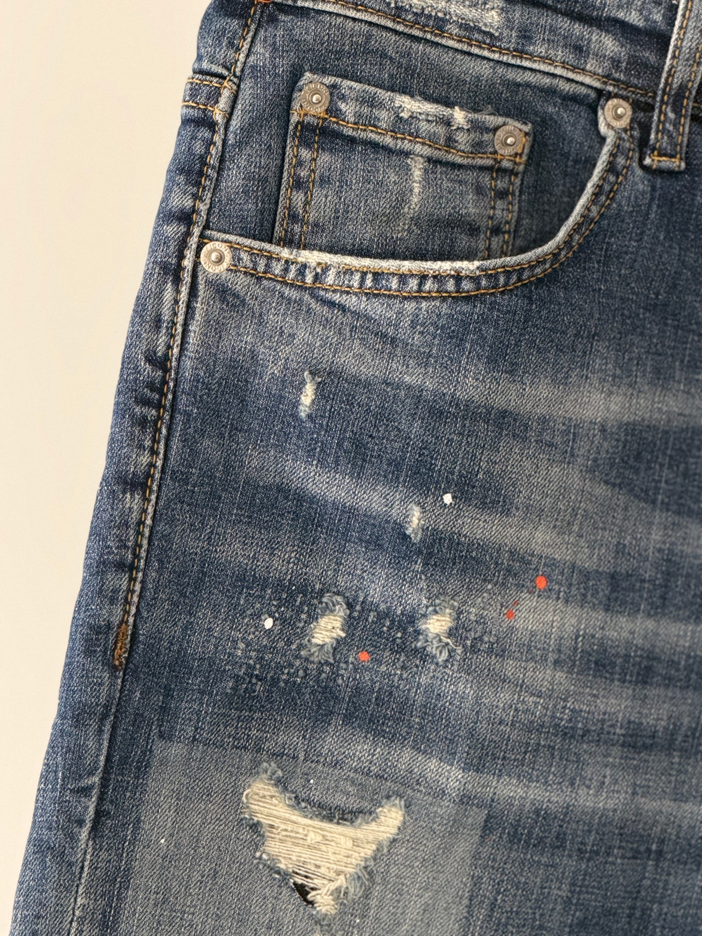 Herren Short Jeans- TOO HOT FOR THE SUMMER Dark Blue