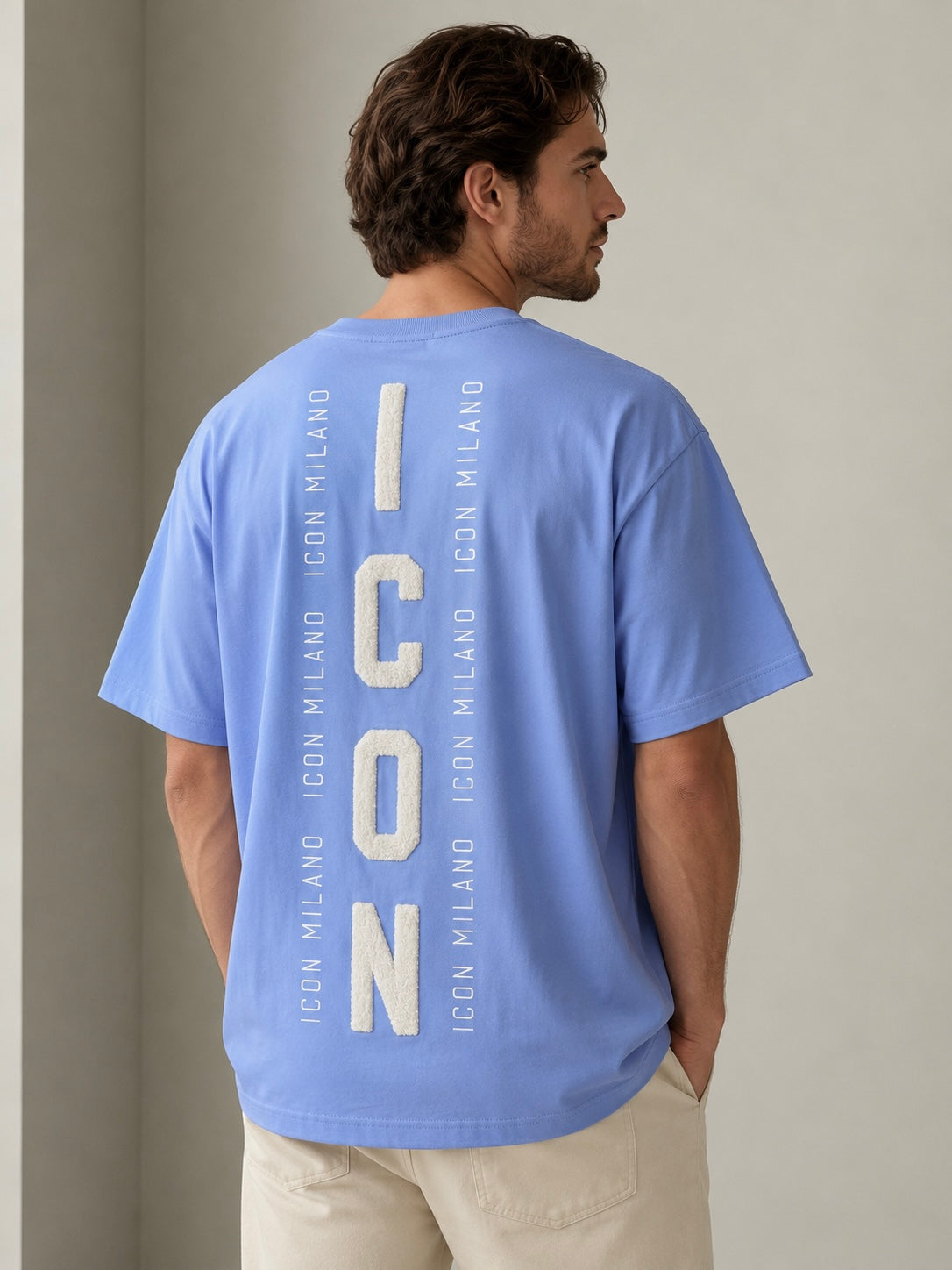 Herren T-Shirt - IC MILANO DS (BLUE)