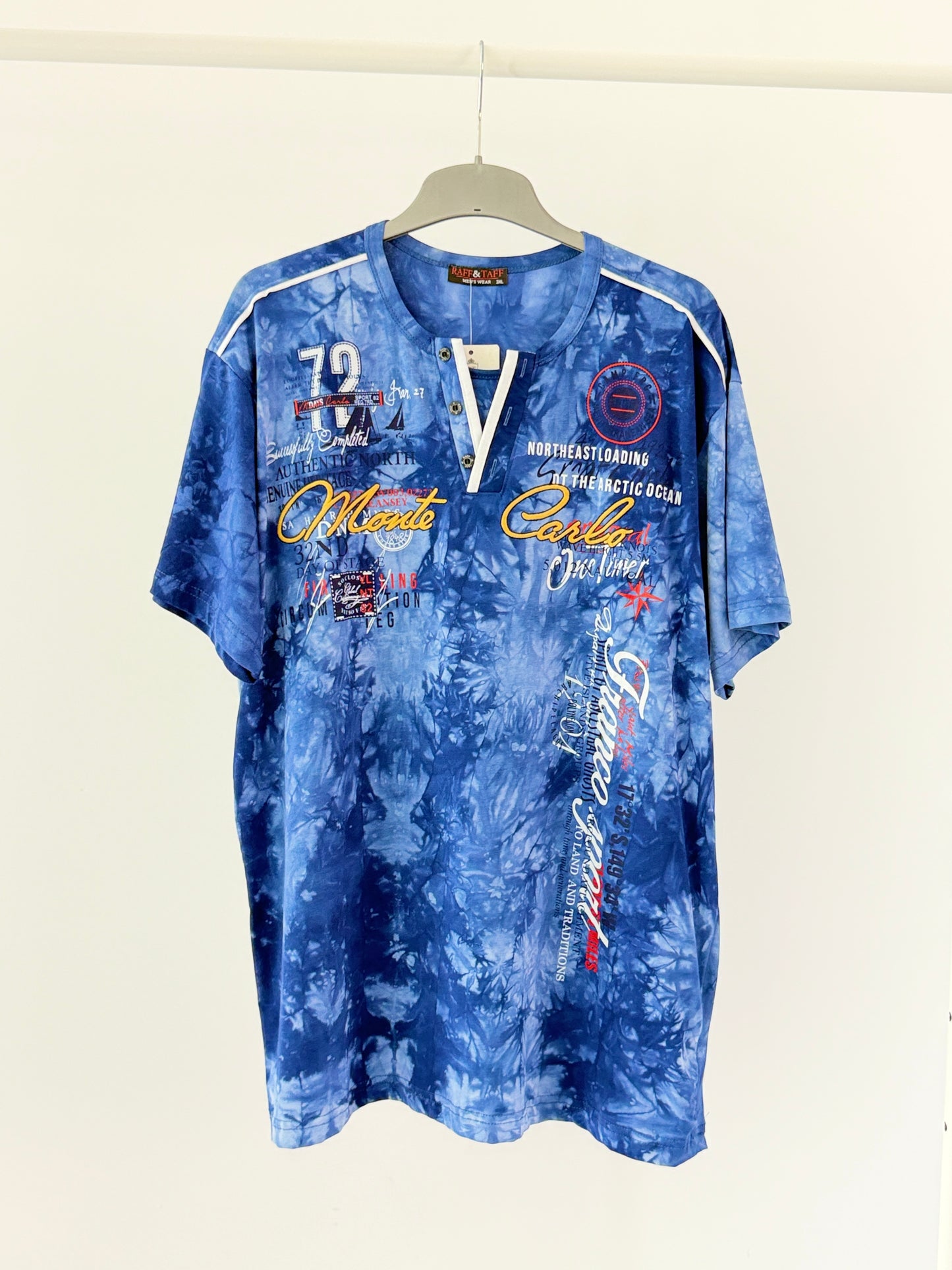 Herren T-Shirt Übergröße kunterbunt 3XL - 6XL - MEN T-SHIRT OVERSIZED COLOURFUL