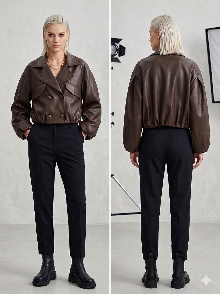 Damen Lederjacke - One Size - COOL AS ALWAYS LEATHER JACKET