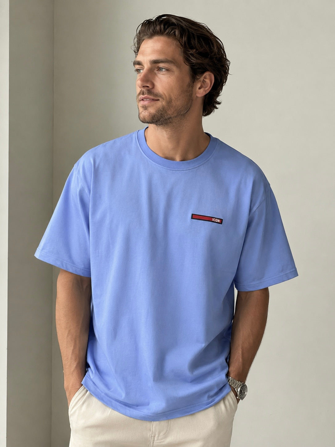 Herren T-Shirt - IC MILANO DS (BLUE)