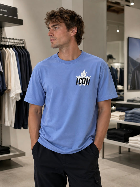 Herren T-Shirt - STREET COOL T-SHIRT CASUAL (BLUE)