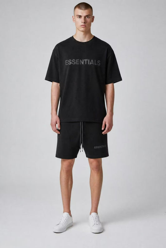 Herren Set Oberteil + Hose - ESSENTIALS BLACK SET