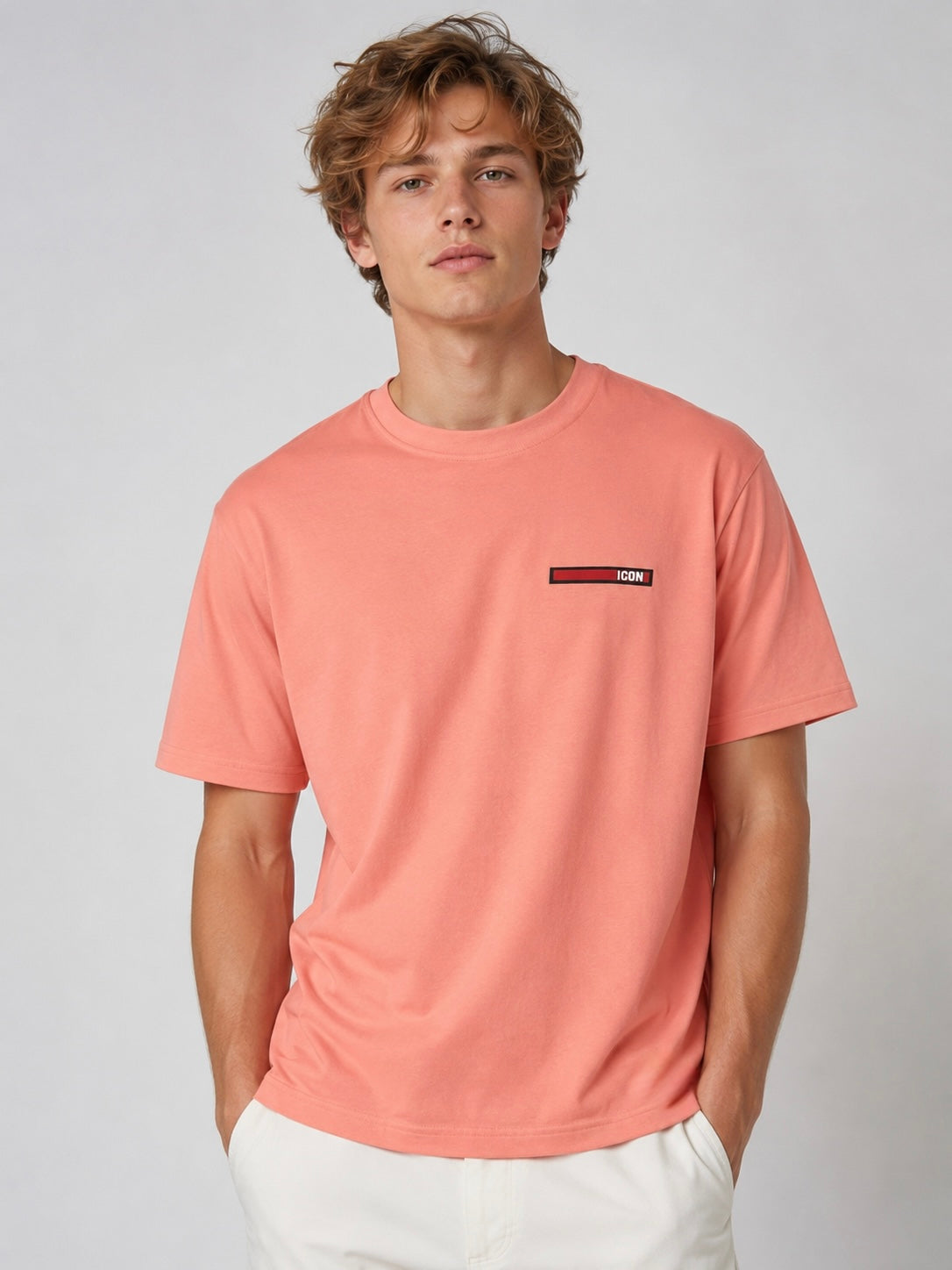 Herren T-Shirt - IC MILANO (LIGHT ORANGE)