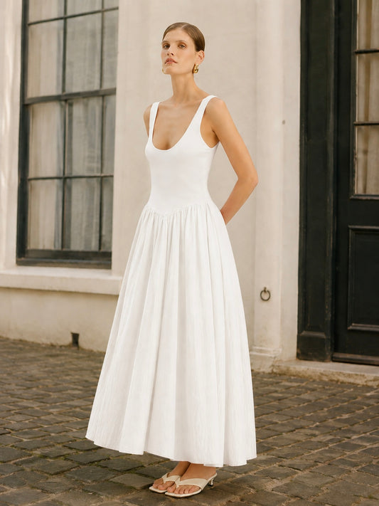 Damen Sommerkleid - BELLA DANCE SUMMER DRESS ( white )