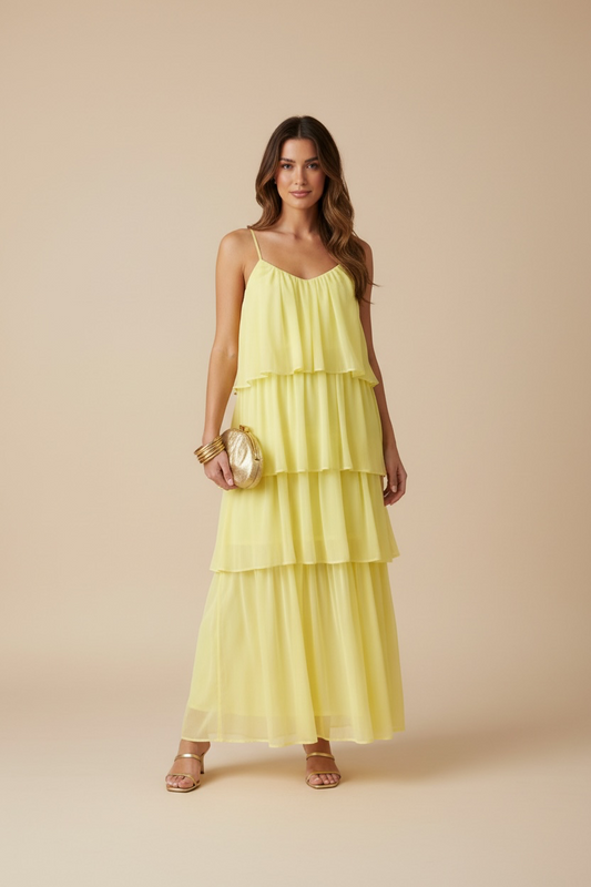 Damen Sommerkleid - VILA LAYER MAXI DRESS