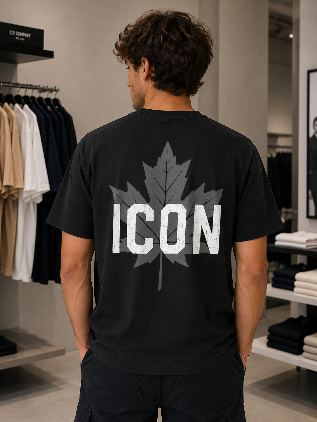 Herren T-Shirt - STREET COOL T-SHIRT CASUAL (BLACK)