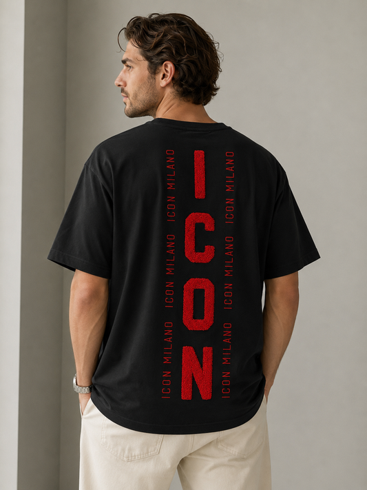 Herren T-Shirt - IC MILANO DS (BLACK)