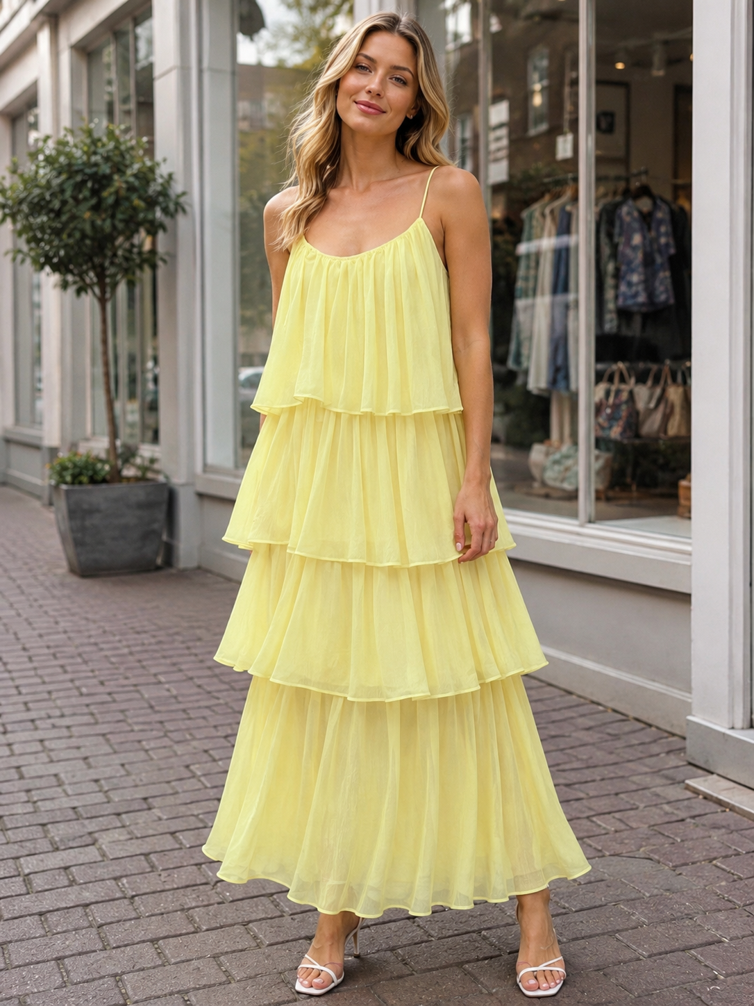 Damen Sommerkleid - VILA LAYER MAXI DRESS