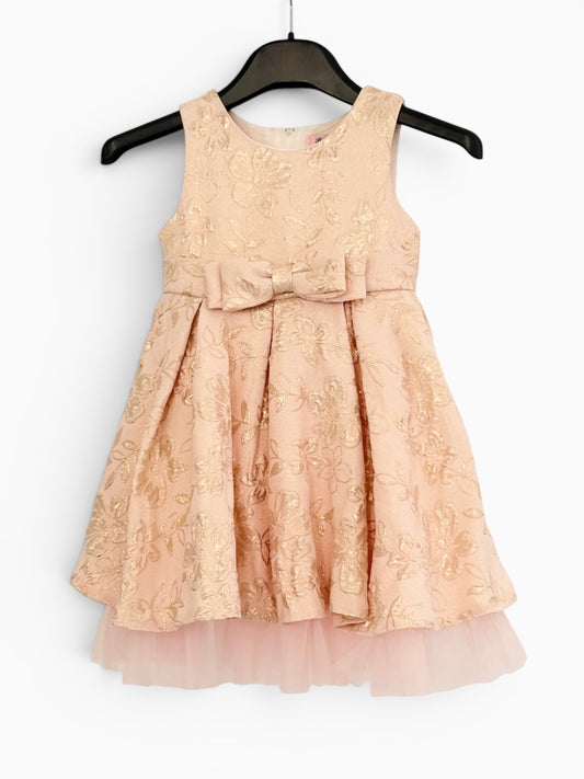Kleid für Mädchen 2 - 12 Jahre Kinder - GISELLE GOLD JACQUARD DRESS