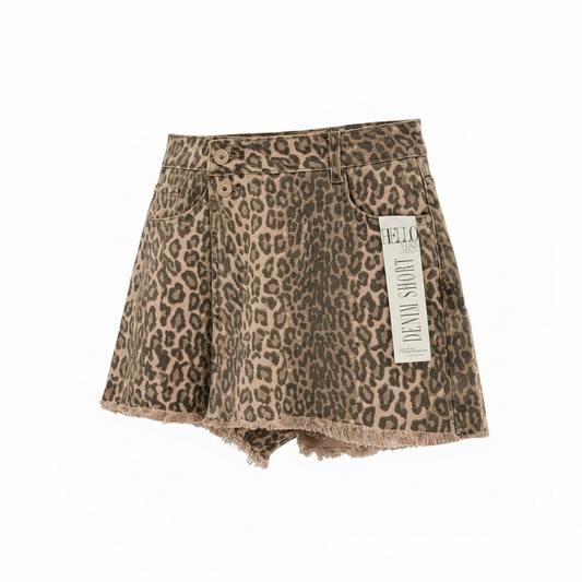 Damen Shorts Jeans- BEST SELLER LEOPARD SKORT